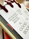 Good Book Letterpress Bookmark