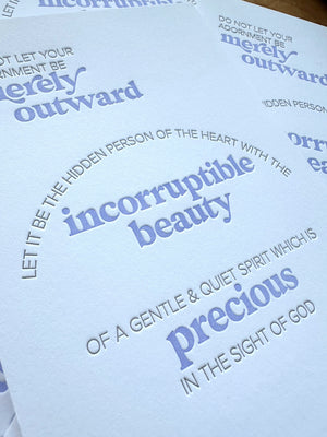 Incorruptible Beauty Art Print