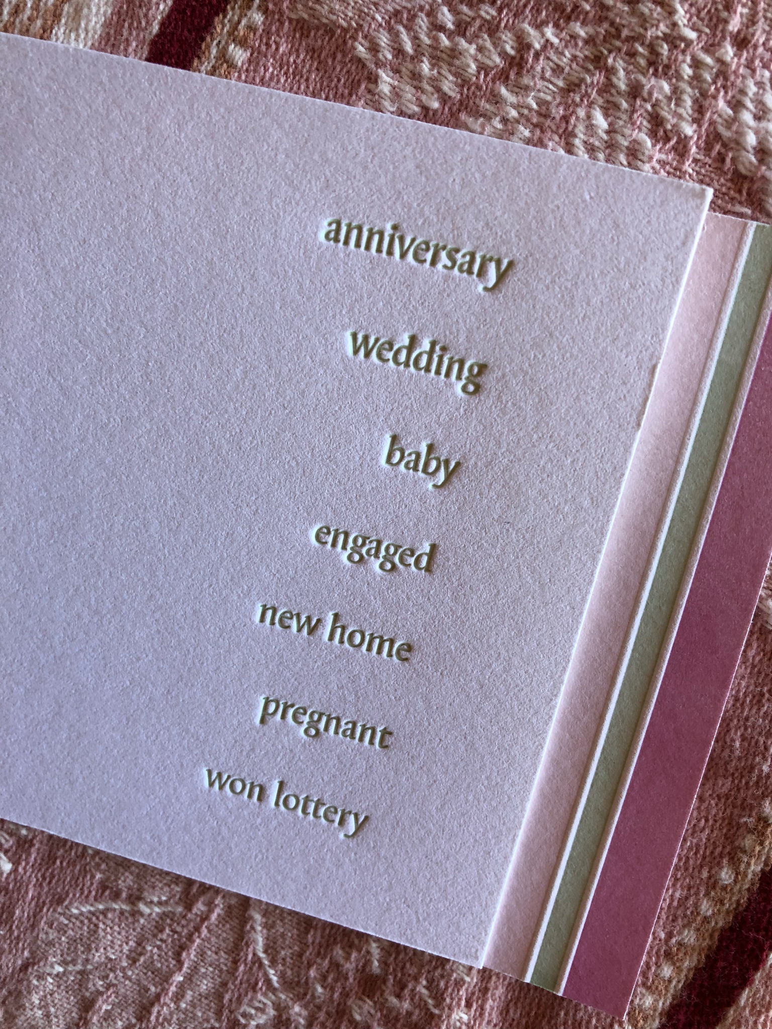 Life's Big Events Social Stationery
