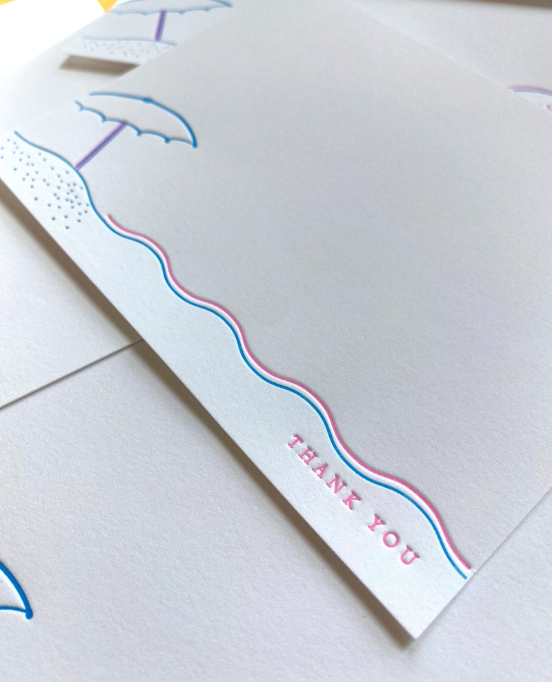 Beach Vibes Thank You Cards