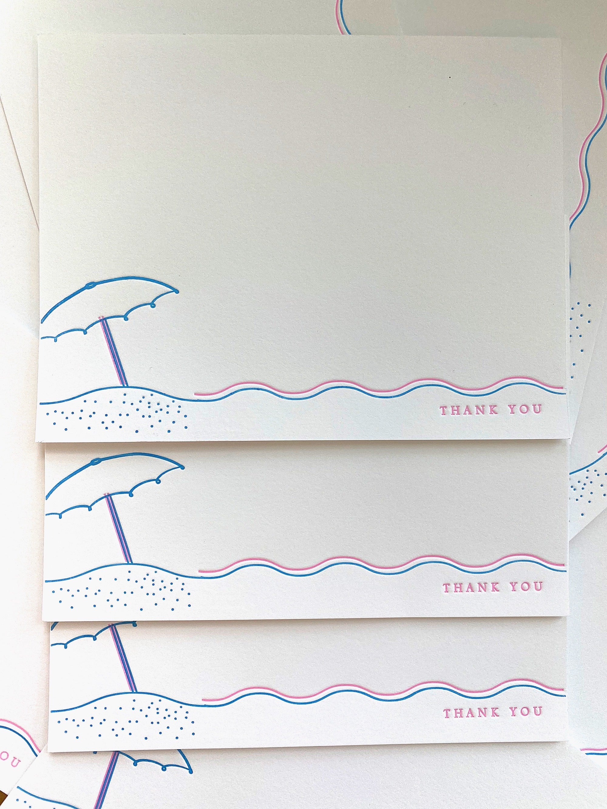 Beach Vibes Thank You Cards