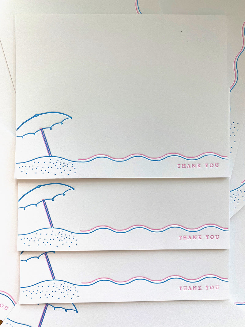 Beach Vibes Thank You Cards
