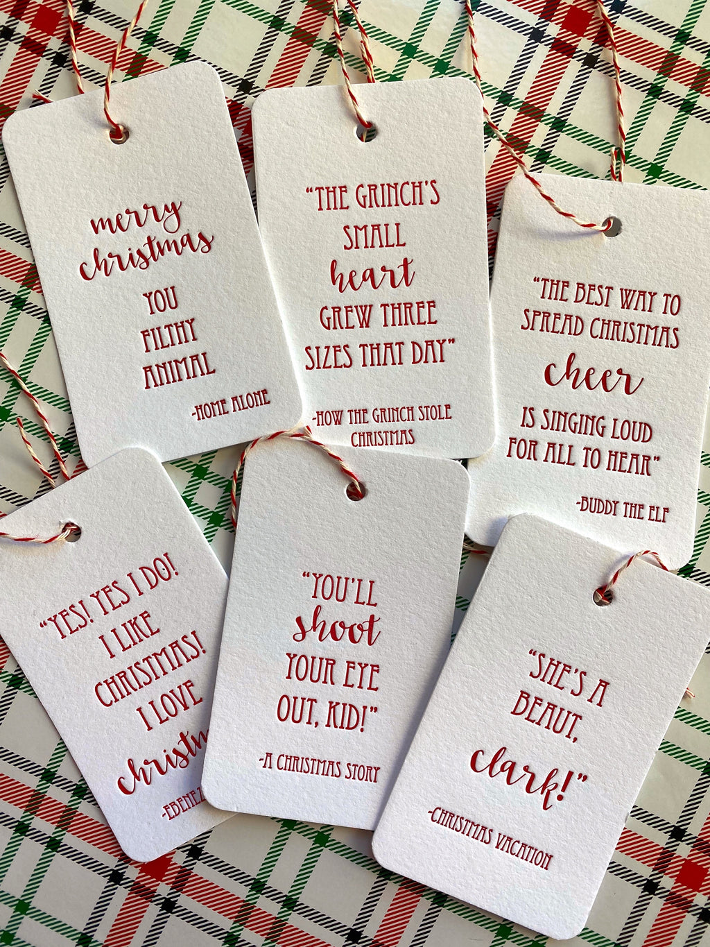 Classic Christmas Movie Gift Tags