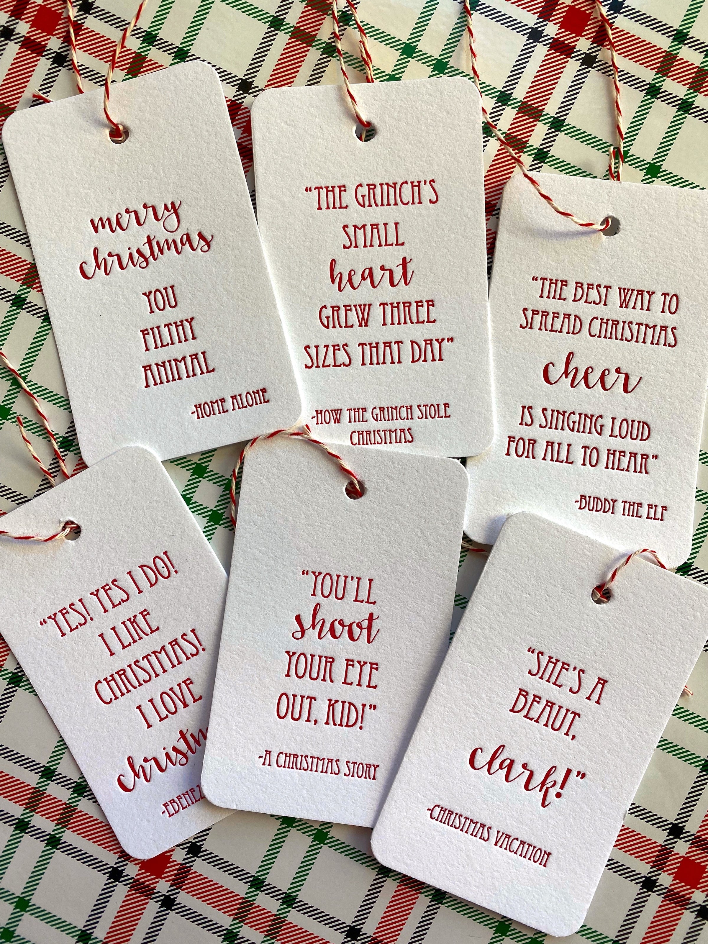 Classic Christmas Movie Gift Tags – jill.cate design & letterpress