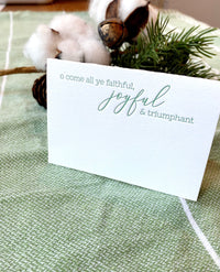 O Come All Ye Faithful Place Cards