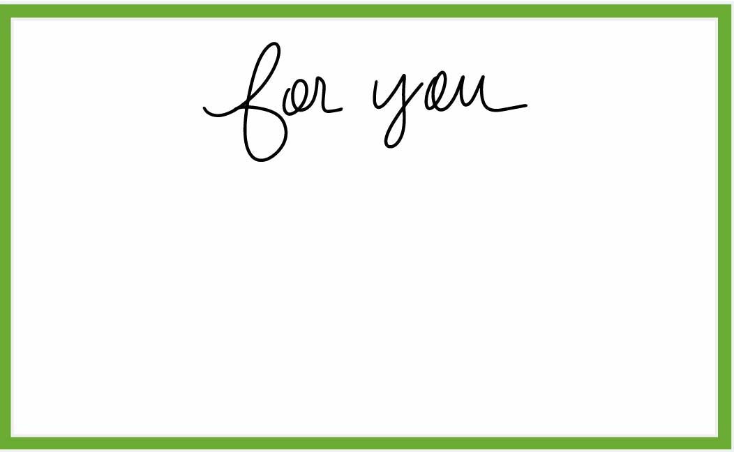 For You Tiny Card