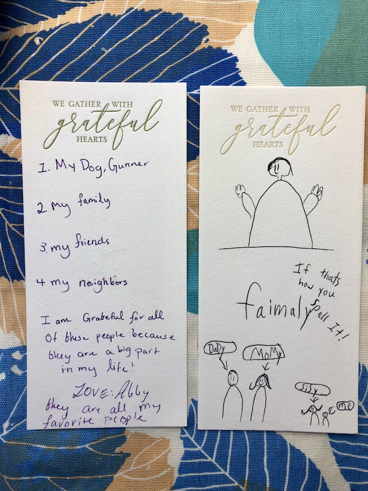 Thankful For... Table Cards