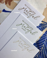 Grateful Table Cards