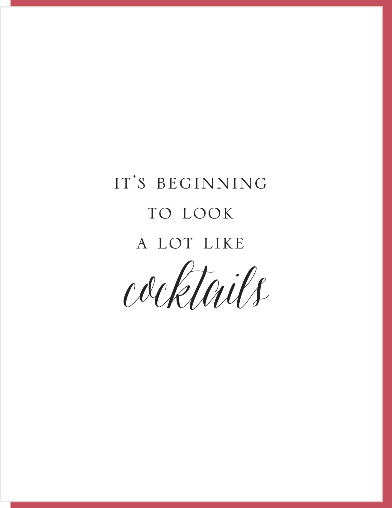 It's Beginning To Look A Lot Like Cocktails