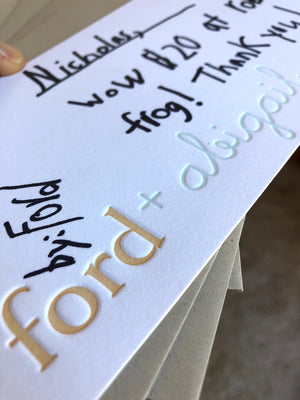 Ford and Abigail Stationery