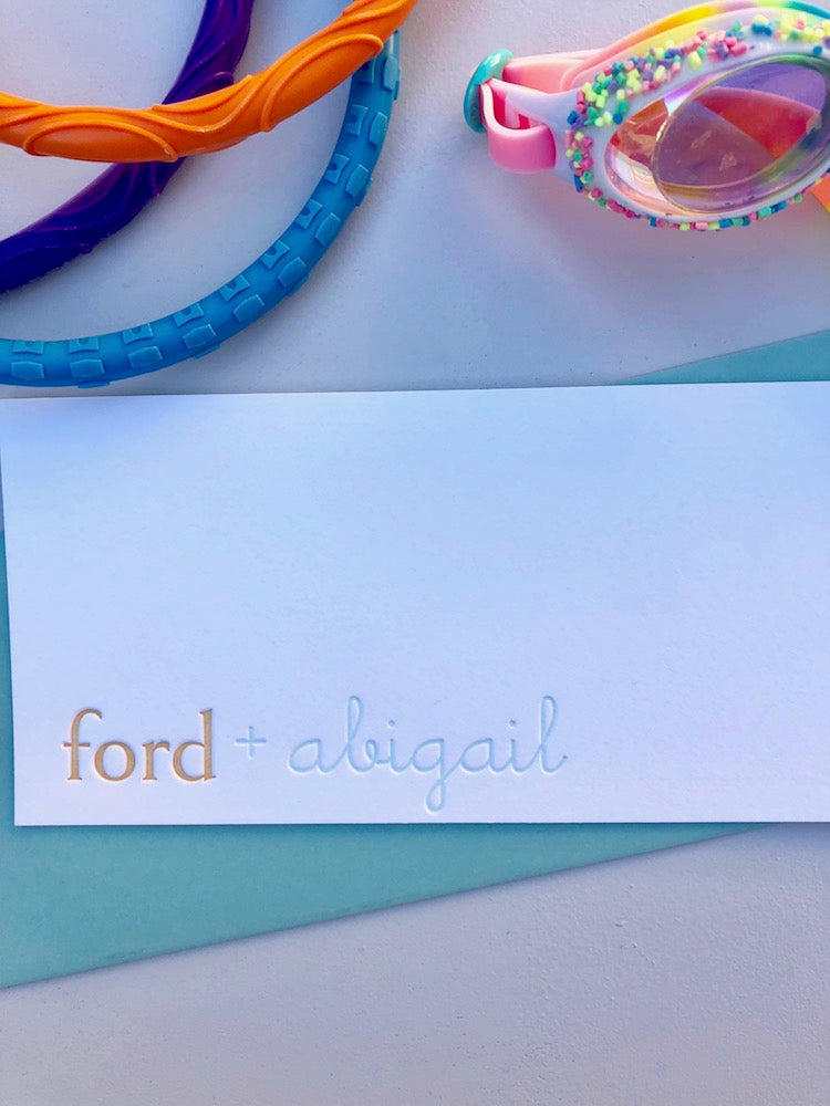 Ford and Abigail Stationery