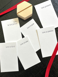 Love .....Display with Wooden Holder