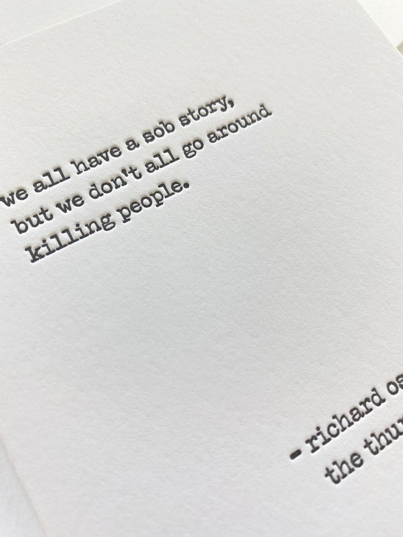 Reader Series : Sob Story