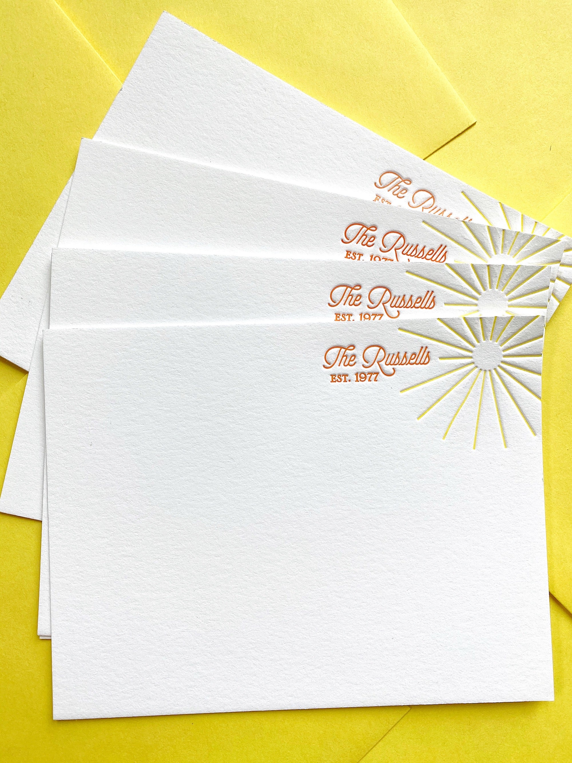 Sunshine Est Stationery