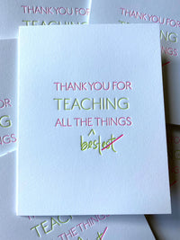 Teaching All The Things