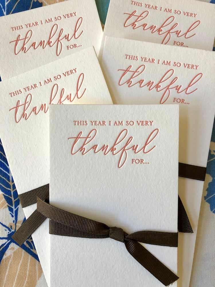 Thankful For... Table Cards