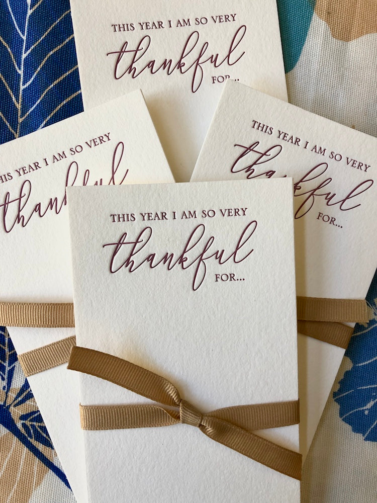 Thankful For... Table Cards