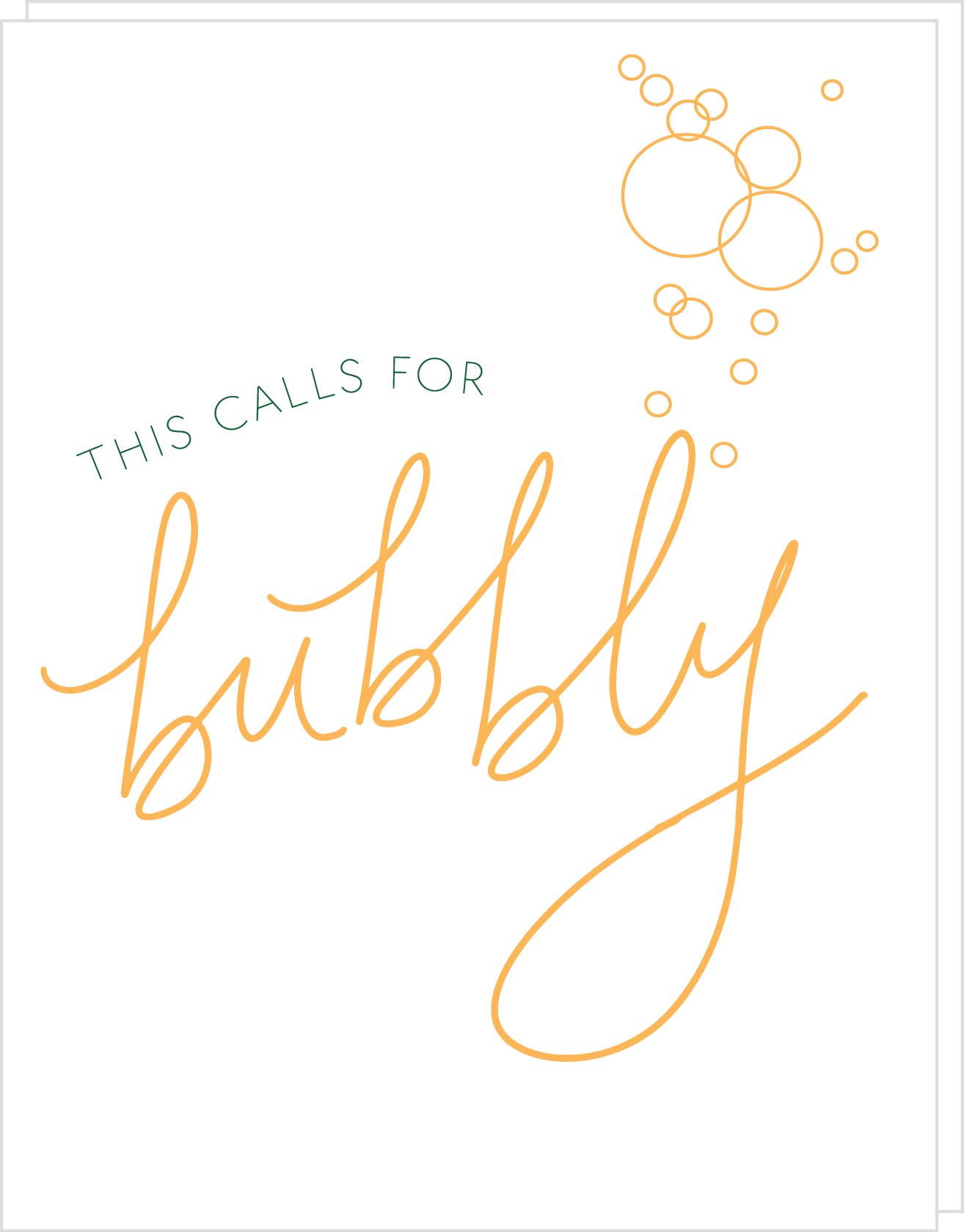 This Calls For Bubbly