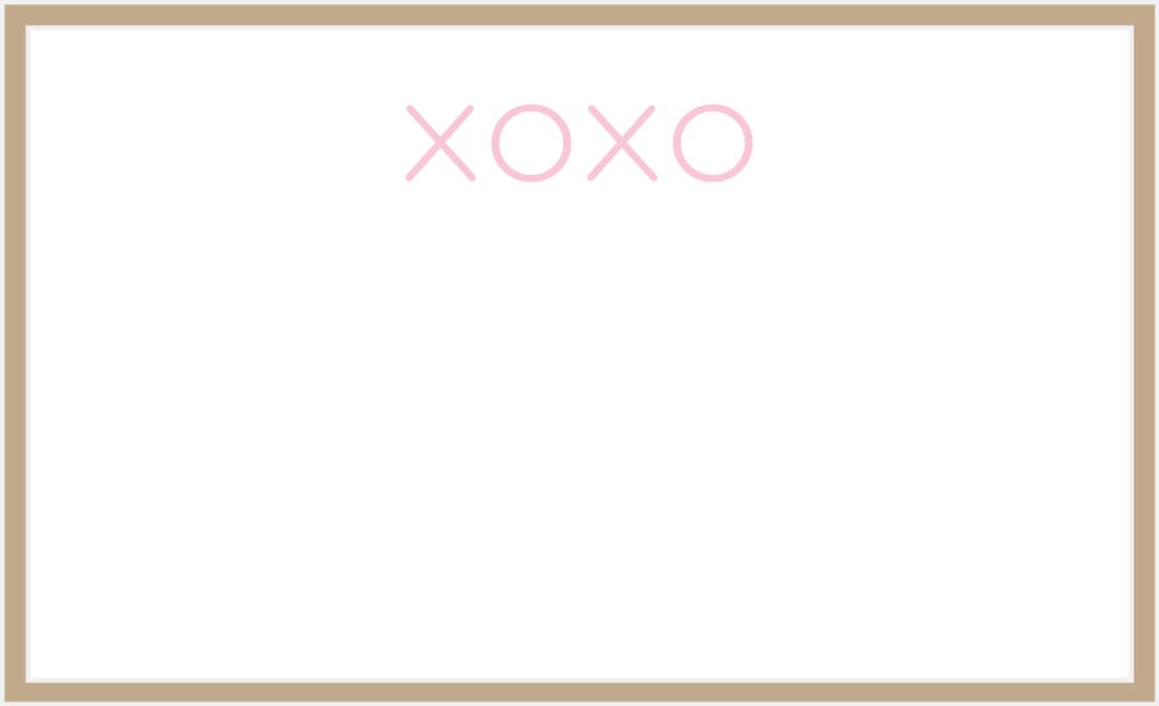 xoxo Tiny Card